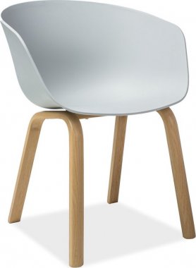 Jídelní židle EGO šedá/dub