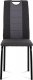 Jídelní židle DCL-399 GREY, látka antracit, šedá ekokůže/černý kov