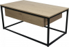 Konferenční stolek NAVARO TYP 1, dub/černý kov