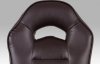 Barová židle AUB-606 BR, koženka hnědá / chrom 