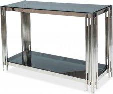 Odkládací konzolový stolek FOSSIL C, kov/sklo