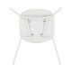 Plastová jídelní židle LITIA, bílá