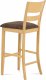 Barová židle AUB-5527 OAK1 BEZ SEDÁKU, bělený dub