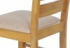 Jídelní židle WDC-181 OAK2, barva dub / potah béžový