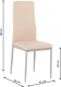 Jídelní židle COLETA NOVA pudrová růžová ekokůže/šedý kov
