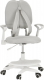 Dětská rostoucí židle ANAIS šedá/bílá