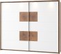 Šatní skříň LIVORNO 72, 2-dveřová, dub wotan/bílá