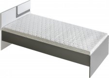 Dětská postel APETTITA 12, 90x200 s úložným prostorem, antracit/bílá