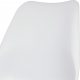 Plastová jídelní židle CT-741 WT, bílá ekokůže/natural