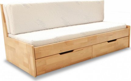Dřevěná rozkládací postel Duette A sonoma