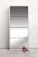 Botník Flap 010 4KL výklopný se zrcadlem, bílá