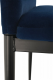 Jídelní židle COLETA NOVA modrá, velvet látka/černý kov