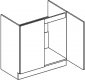 Spodní kuchyňská skříňka PALMYRA D80ZL, dřezová, bílá mat