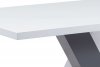 Jídelní stůl AT-4005 WT, bílá lesk/šedá