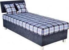 Čalouněná postel Skin 90x200, s úložným prostorem, Molino 620