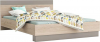 Ložnice GRAPHIC dub arizona/šedá (skříň, postel 160, 2 noční stolky)
