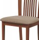 Dřevěná jídelní židle BC-3940 TR3, třešeň/potah krémový