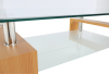 Konferenční stolek LIBOR NEW, buk/sklo