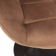 Barová židle CHIRO, hnědá Velvet/černý kov