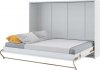 Výklopná postel CONCEPT PRO CP-04P, 140 cm, bílá lesk/bílá mat