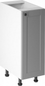 Spodní kuchyňská skříňka LAYLA D30, levá, šedá mat/bílá
