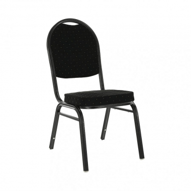 Konferenční židle JEFF 2 NEW stohovatelná, černá/rám šedý