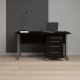 Psací stůl Office 80400/35 černá/silver grey