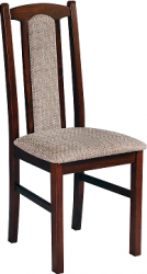 BOSANOVA 7 (BOSS 7) -židle ořech/ látka 2 béžovohnědá kolekce "DRE" (K150-E)