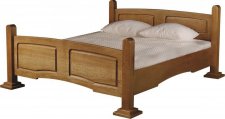 KOLUMBUS š.200 (KINGA-ložko 200x220) postel pro matraci š.180 bez roštu a matrace dřevo D3-200 x 220  kolekce "B" (K250-E)
