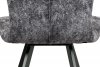 Jídelní židle HC-690 GREY2, šedá látka, antracit kov