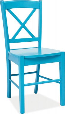 Dřevěná jídelní židle CD-56 modrá