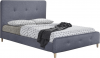 Čalouněná postel COLON NEW 160x200, tmavě šedá