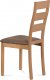 Dřevěná jídelní židle BC-2603 BUK3, potah hnědý melír/buk