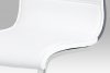 Jídelní židle WE-5029 WT, bílá koženka, šedý lesk, chrom 
