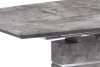 Jídelní stůl 160+40x90 cm, MDF beton, broušený nerez HT-302 BET