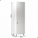 Vysoká skříň PROVANCE D60ZL, pro vestavnou lednici, pravá, bílá/sosna Andersen
