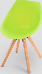 Plastová jídelní židle GORKA, zelená