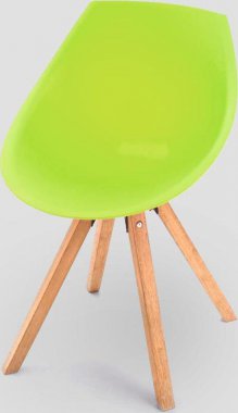Plastová jídelní židle GORKA, zelená