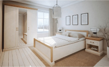 Ložnice ROYAL (postel 160, skříň, noční stolek)