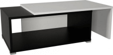 Rozkládací konferenční stolek DRON, černá/bílá