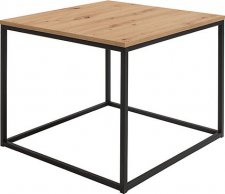 stolek AROZ LAW/69 dub artisan/černý kovový rám