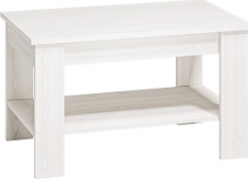CALCUTTA 13 (CLERMONT 13) - Konferenční stolek, lamino, borovice bílá/barovice bílá MDF (1 balík) (ML) (K150)