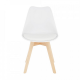 Plastová jídelní židle BALI 2 NEW, bílá/buk