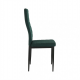 Jídelní židle COLETA NOVA smaragdová látka/černý kov
