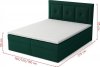 Čalouněná postel MIRABEL PLUS BOX 160x200, s úložným prostorem, výběr látek