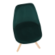 Jídelní židle SABRA, smaragdová Velvet látka/buk