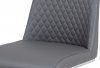 Jídelní židle HC-701 GREY, koženka šedá / chrom