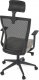 Kancelářská židle, černá MESH síťovina, tmavě béžová látka, houpací mechanismus, plastový kříž, kolečka pro tvrdé podlah KA-V328 CRM