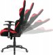 Kancelářská židle KA-F01 RED houpací mech., červená látka, kovový kříž