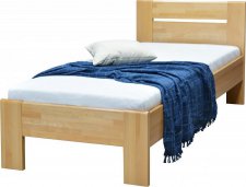 TINKA 1 - š.90 dřevěná postel masiv BUK(KORPUS)- bez roštu kolekce "FN"(TINA 1=2balíky ) (K150-E)